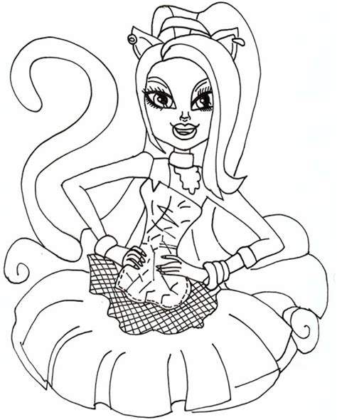 Monster High Printable Coloring Pages